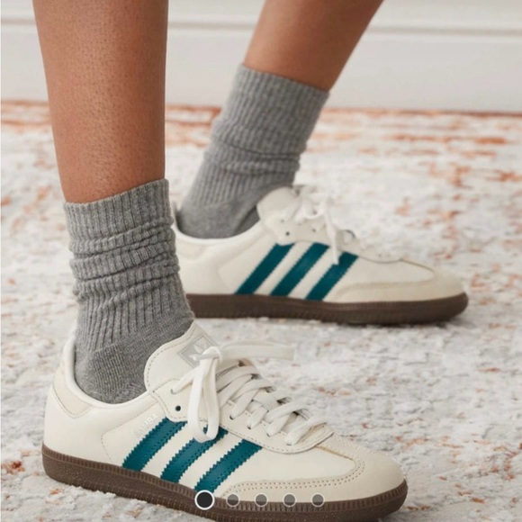 adidas Shoes - adidas Original samba OG in white and green